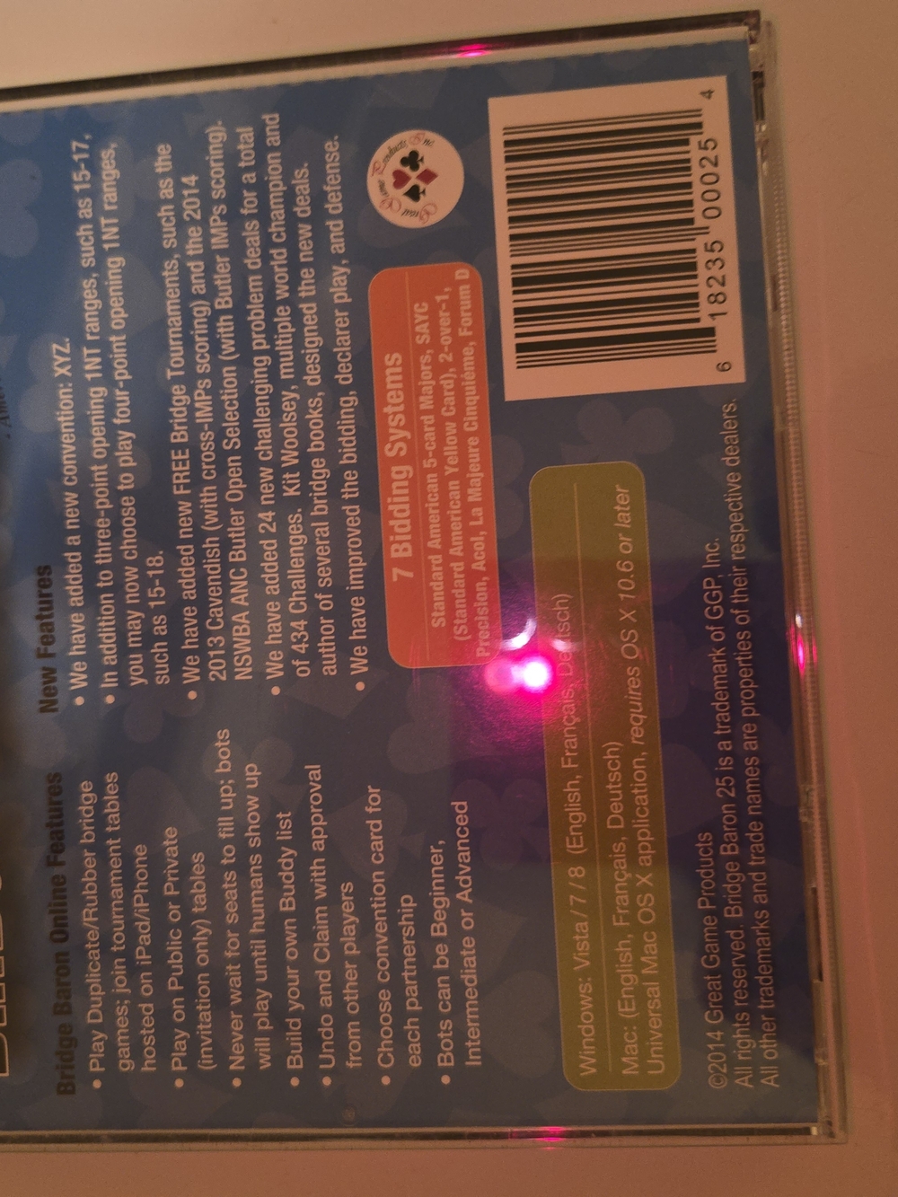 25 Computer Bridge Game CD - Blue/Green - Picture 2 of 2
